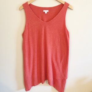 J. Jill | Purejill linen blend Coral tank - Med
